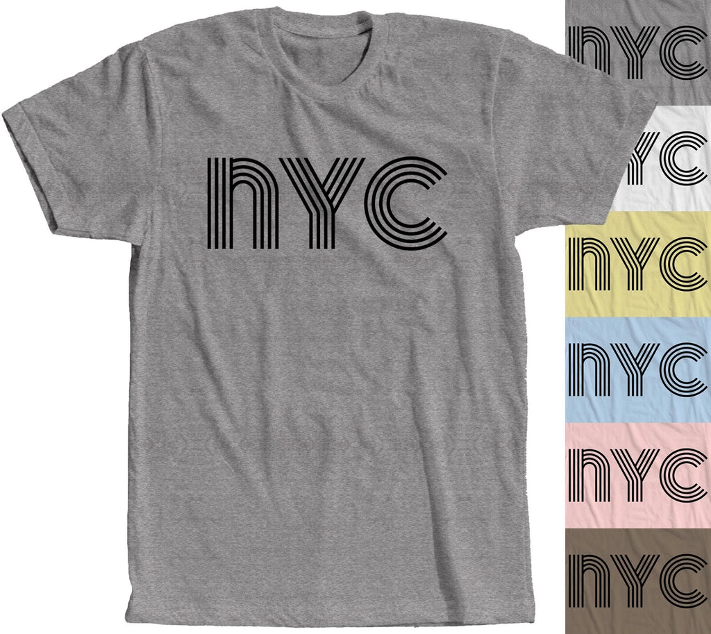 NYC Retro T-Shirt 80s I Love New York City Movies Party Patriotic Holiday Tee