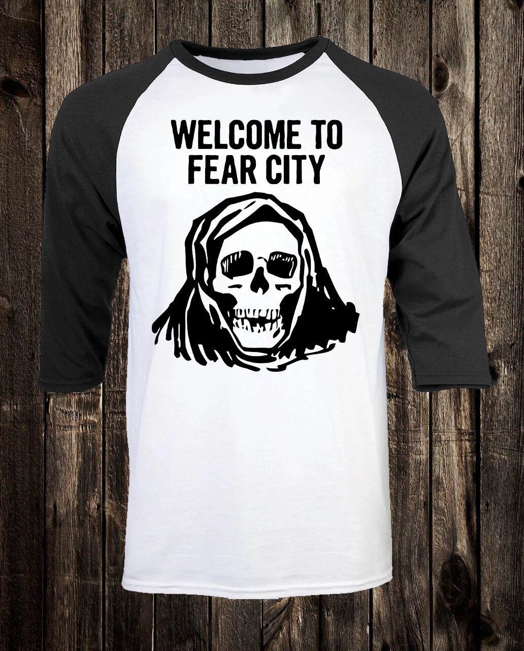 Retro 100% Cotton Tee T Shirt Punk NYC Welcome To Fear City New York City