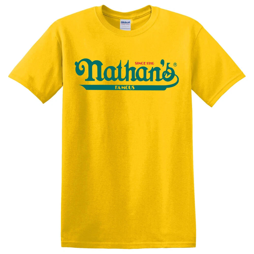 Nathan's Famous Hot Dog Men's Yellow Size S - 5XL