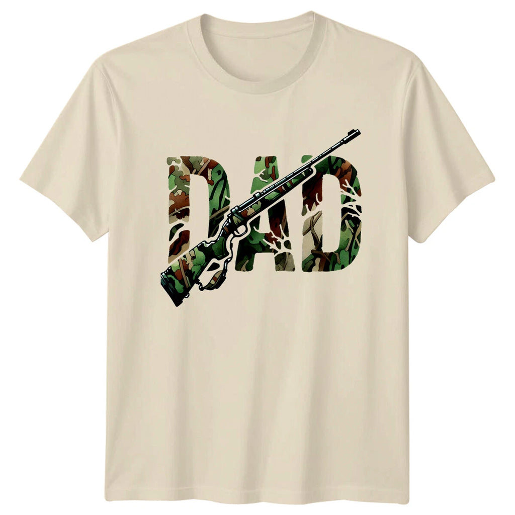 Dad Camo Hunting Rifle T-Shirt, Father's Day Gift For Hunter