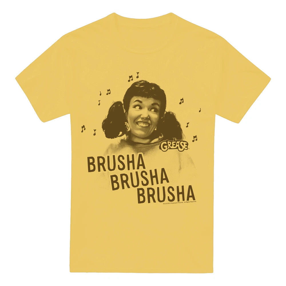 Grease Brusha Brusha Brusha T-Shirt S-2XL, Banana