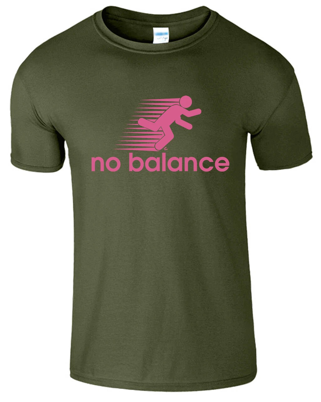 No Balance Mens T-Shirt New Funny Running Motivation Success Gifts Causal Tee