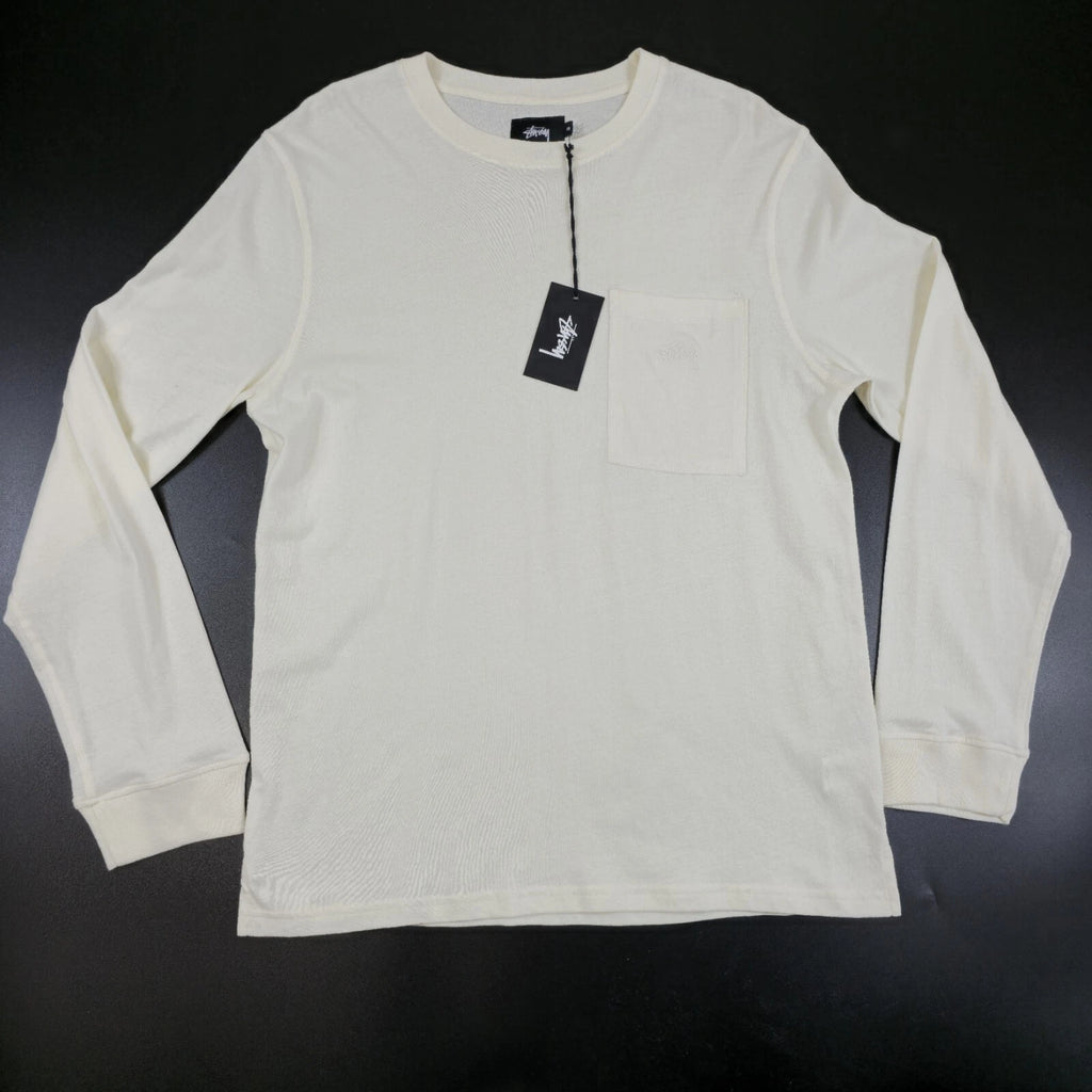 Stüssy Overdyed Boxy Long Sleeve Tee Natural