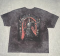 The Mountain Skeleton T-shirt Mens 2XL Reaper Cyber Grunge Skater Y2K Faded Gray