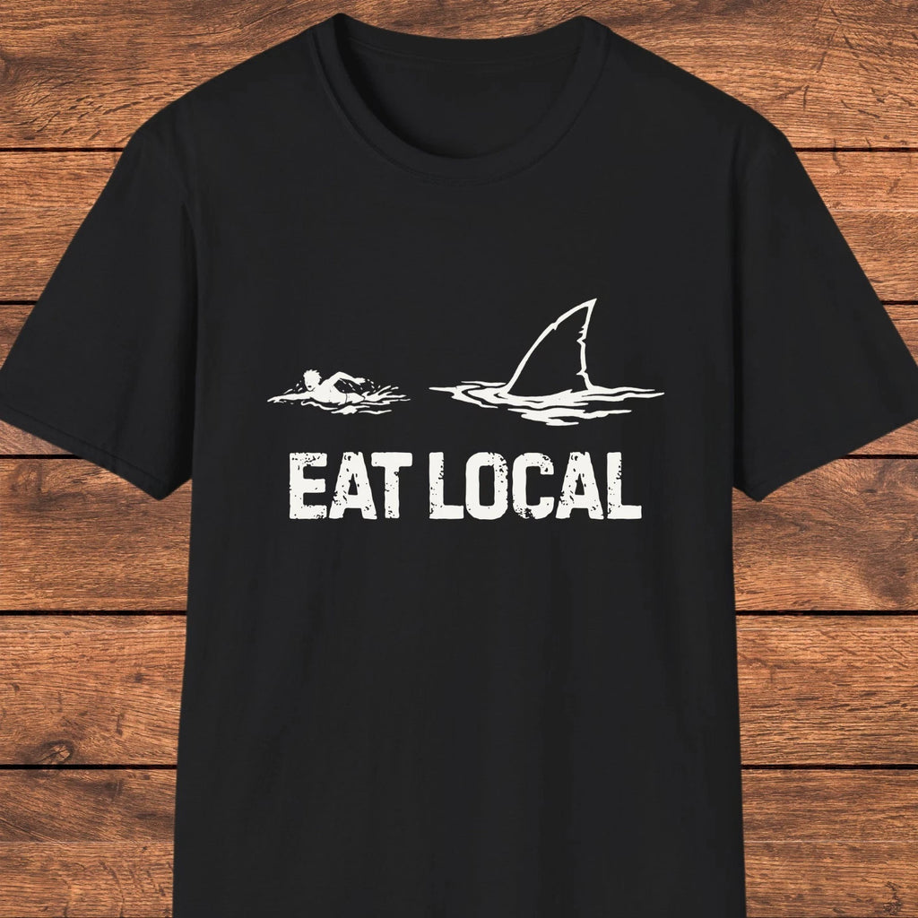 Shark Shirt, Dark Humor Graphic Tee, Funny Ocean T-Shirt, Sarcastic Beachwear