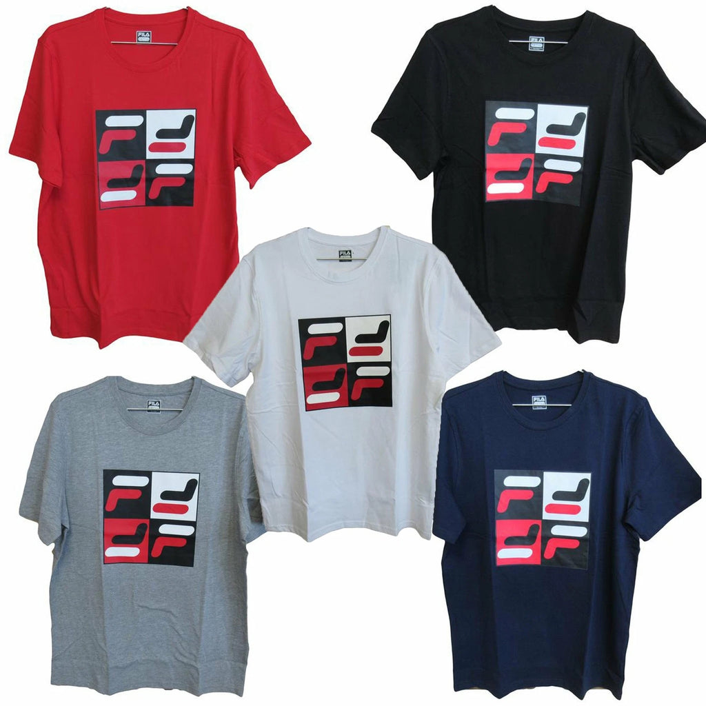 Fila Mens Casual Box Logo Short Sleeve Tee T-Shirt SM933693