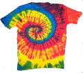 PETITE RAINBOW TYE DYED TEE SHIRT unisex SIZE LG hippie tie dye NEW SWIRL PET02