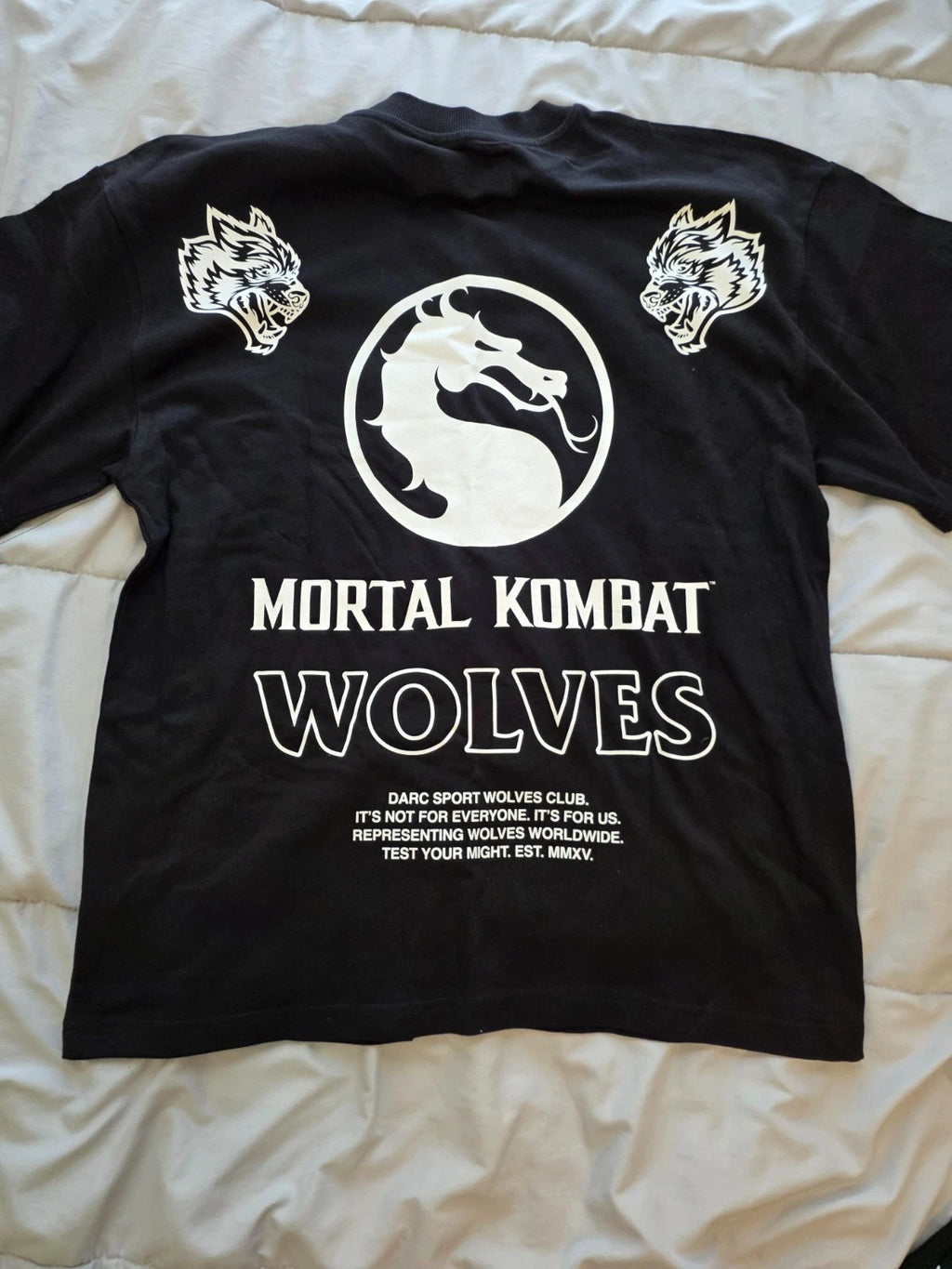 Darc Sport Mortal Kombat Tee Black Medium Sold Out Collab BNWT Dragon Logo
