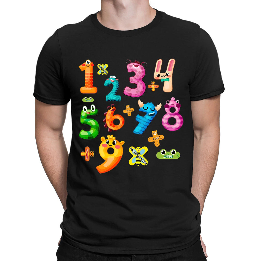 National Numeracy Number Day 2026 Maths Symbols School Fun Mens Womens T-Shirts