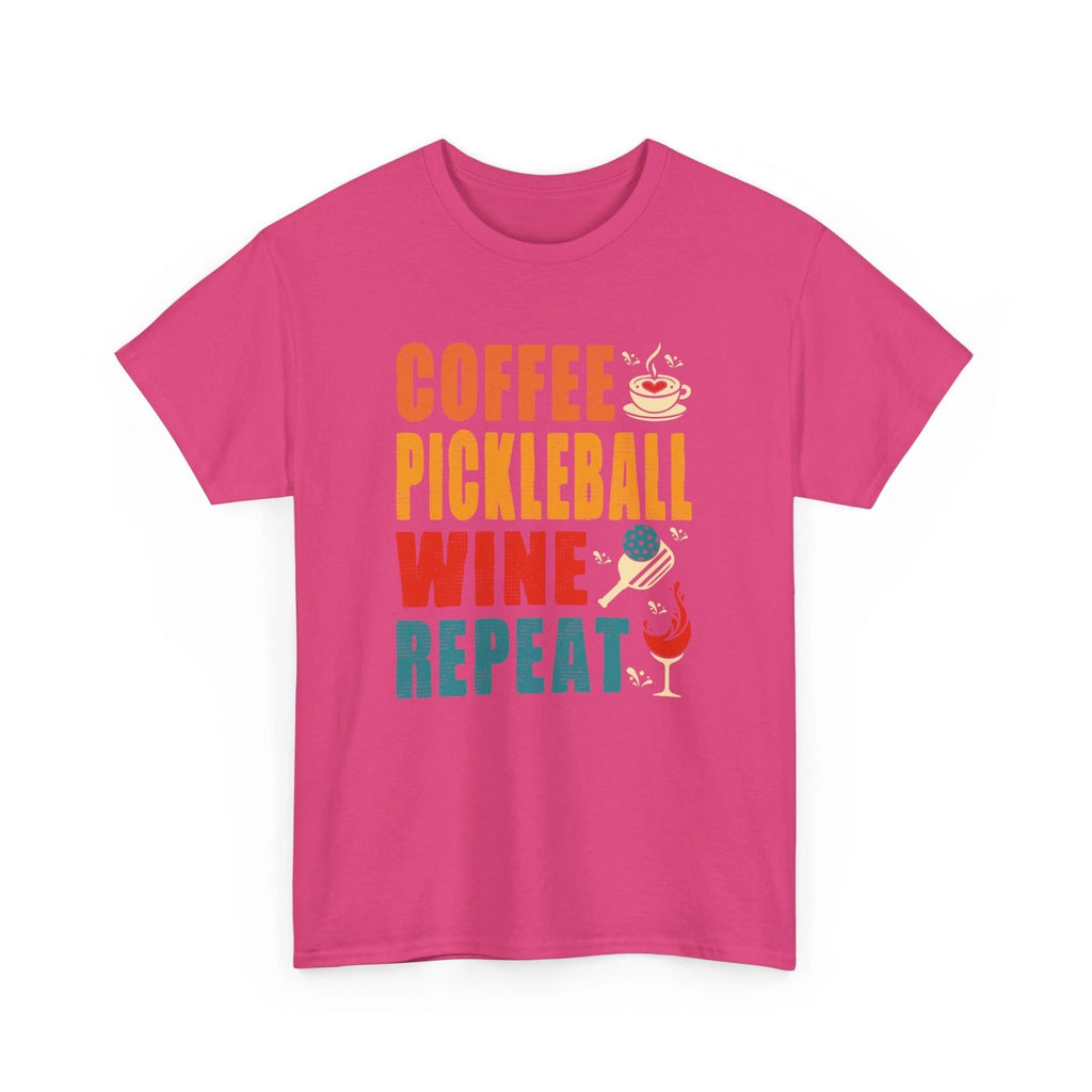 Coffee is Life T-Shirt | Funny Pickleball Coffee Wine Repeat T-Shirt