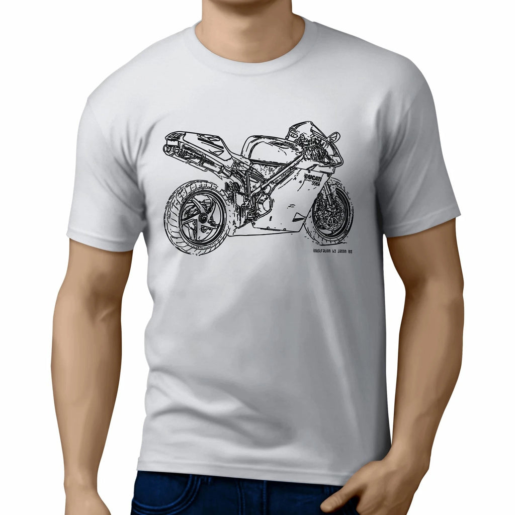 JL Illustration For A Ducati 996R Motorbike Fan T-shirt
