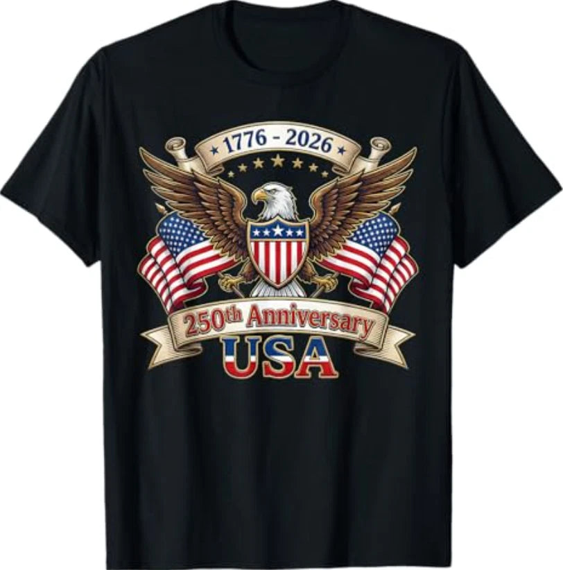 250 Years American 250th 4th of July Anniversary 1776-2026 T-Shirt