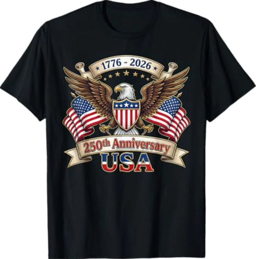 250 Years American 250th 4th of July Anniversary 1776-2026 T-Shirt