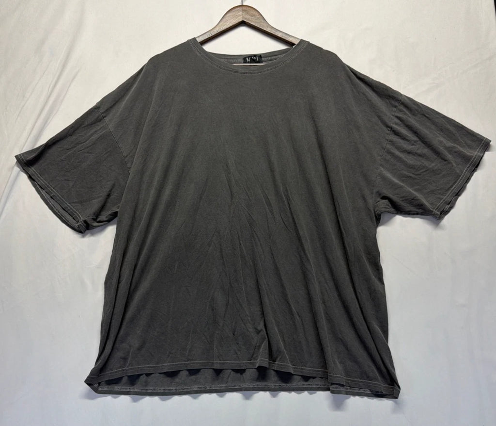 BoohooMAN Active Oversized One More Rep T Shirt Men XL Gray Graphic Print Cotton