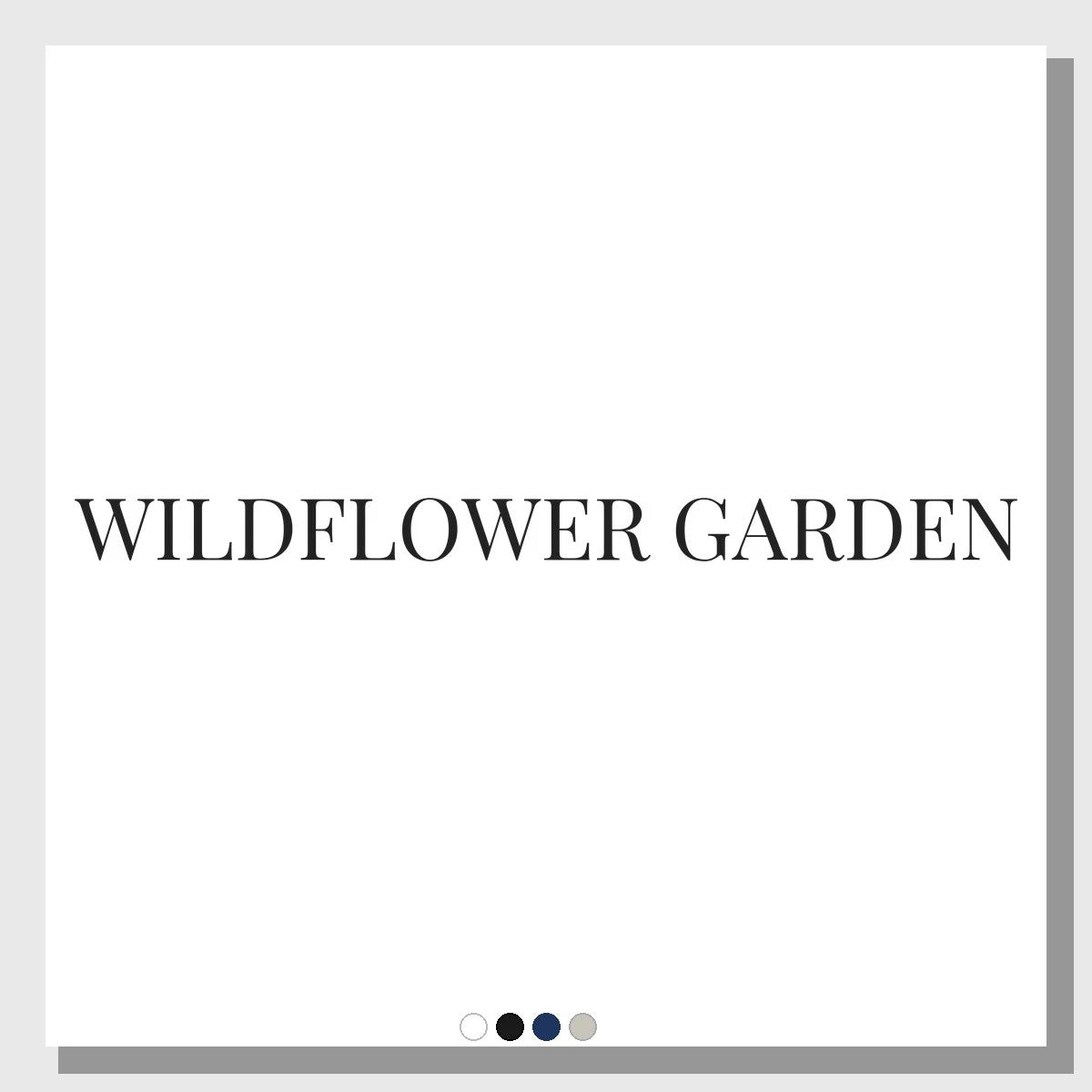 Minimalist Wildflower Garden Cottagecore Tee