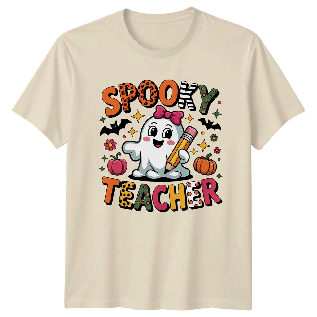 Spooky Teacher T-Shirt Halloween Teaching Gift For Him And Her