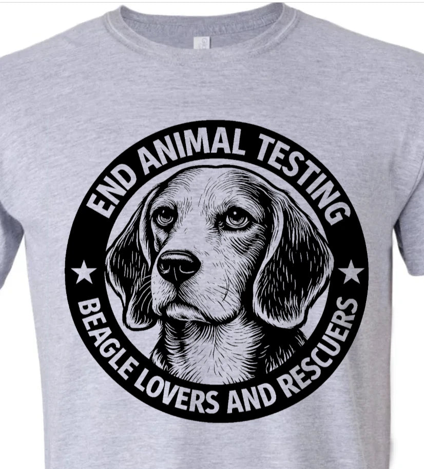 End Animal Testing T-Shirt Beagle Lovers And Rescuers Benefits Nonprofit