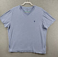Polo Ralph Lauren Men's T-Shirt Size XL Blue V-Neck Navy Pony Logo Short Sleeve