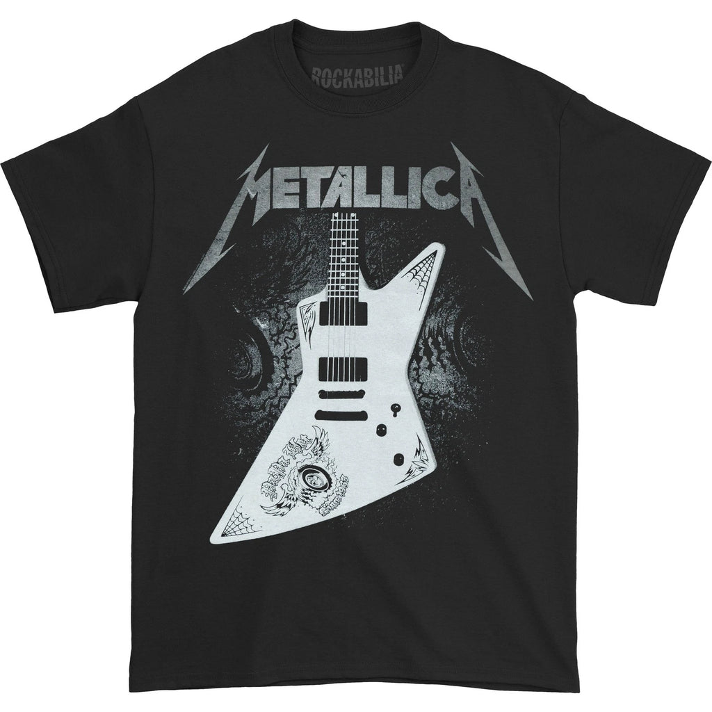 Men's Metallica Papa Het Guitar Slim Fit T-shirt Large Black