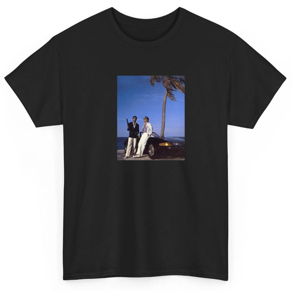 Miami Vice TV Show Movie Sonny Fashion Art T Shirt Short Sleeve Graphic Print