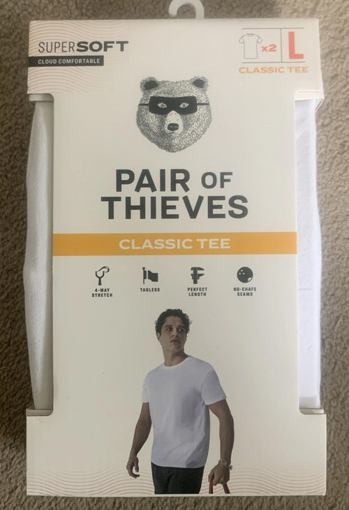 2 Pair Of Thieves Classic Tee Super Soft - Size Large