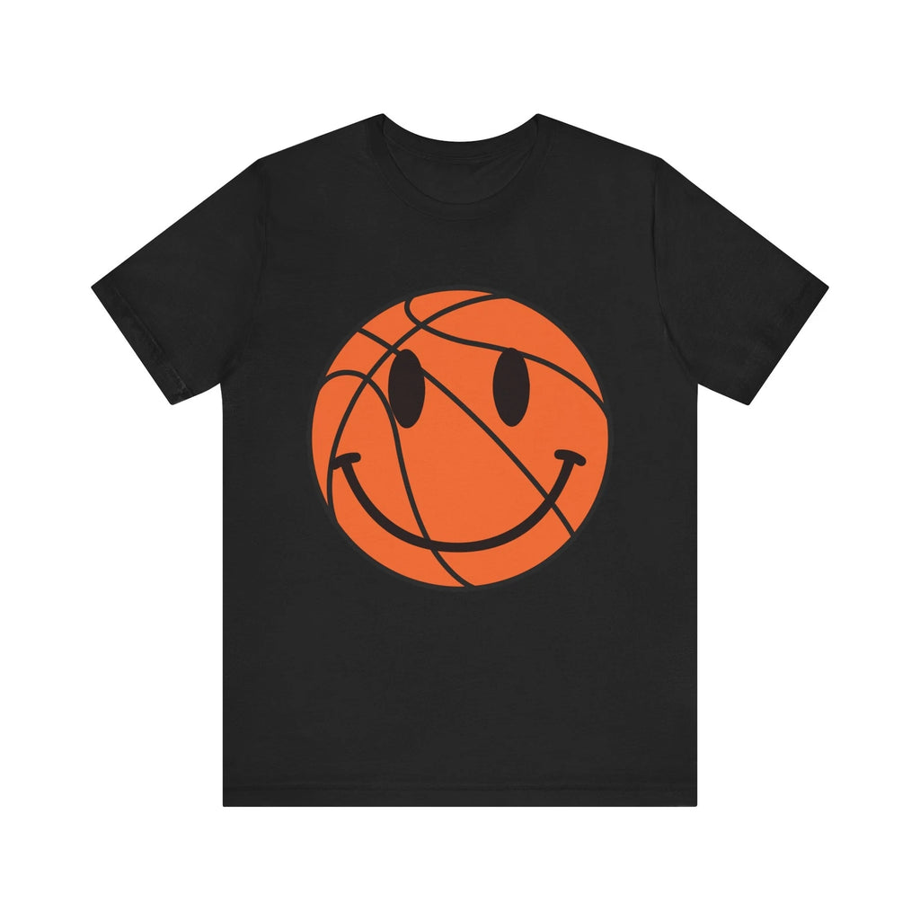 Basketball Happy Face Design - Trendy Sports Graphic for Basketball Lovers