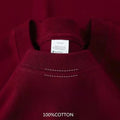 Men Heavyweight Cotton T Shirt Round Neck Half Sleeve Casual Top