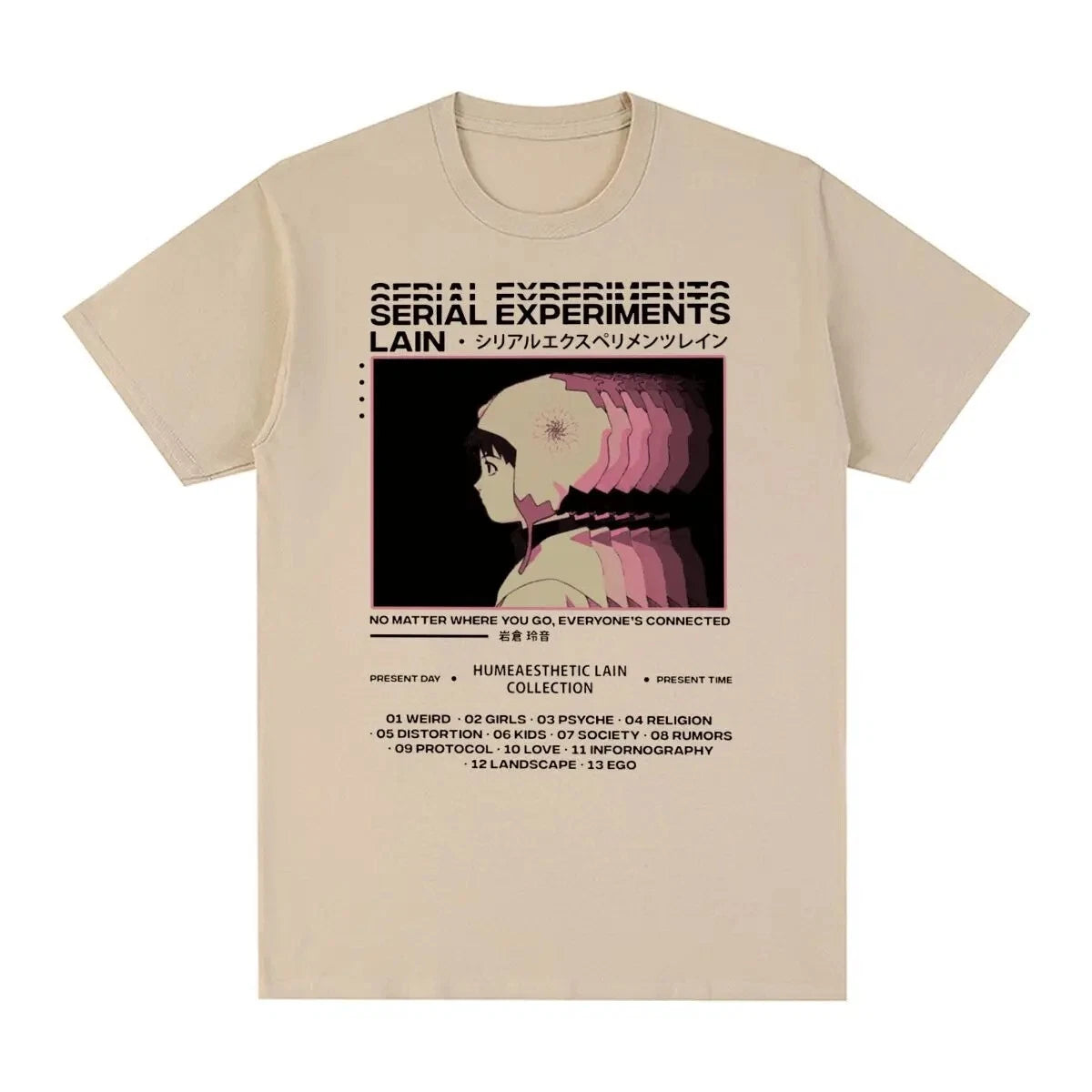 Serial Experiments Lain T-shirt - Vintage anime T-shirt