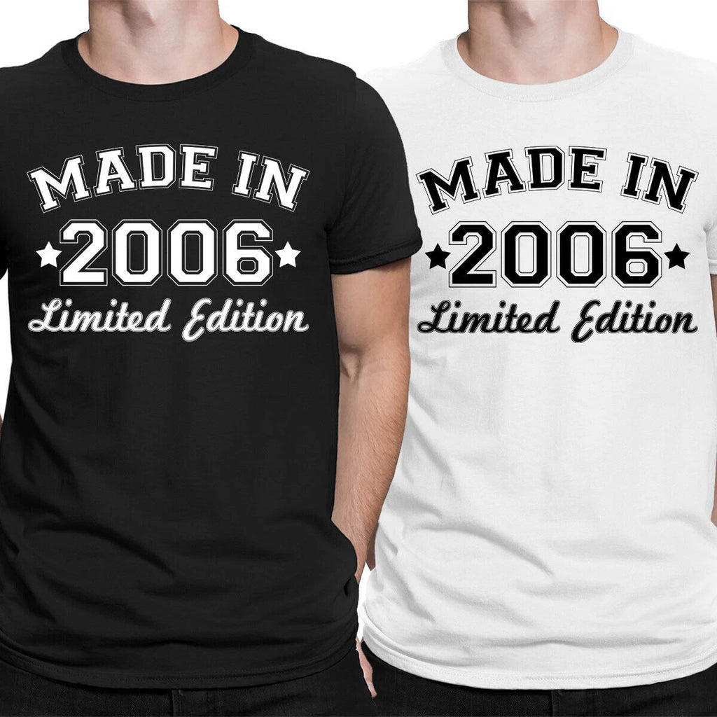 20th Birthday Gift T-shirt Made in 2006 Limited Edition Mens T-Shirt Tee Top