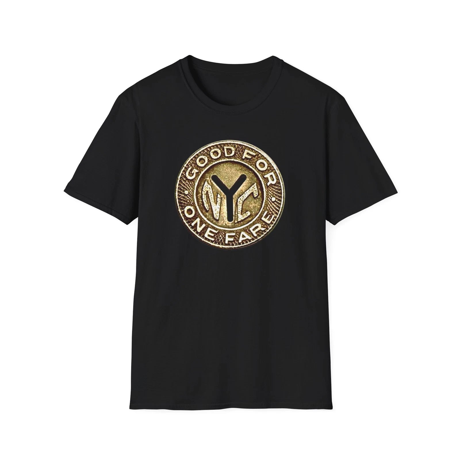 NYC Tribute Subway Token Nostalgia Softstyle T-Shirt