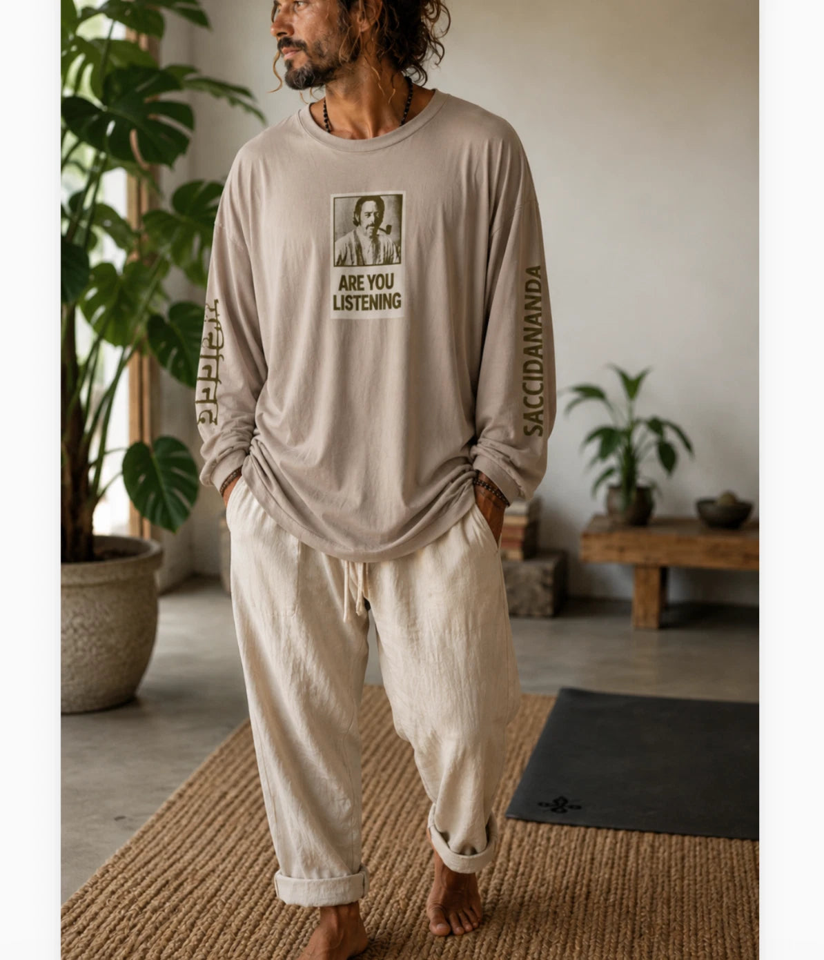 Far Out Allen Watts Are You Listening Long Sleeve T Shirt Oversized Conscious XL