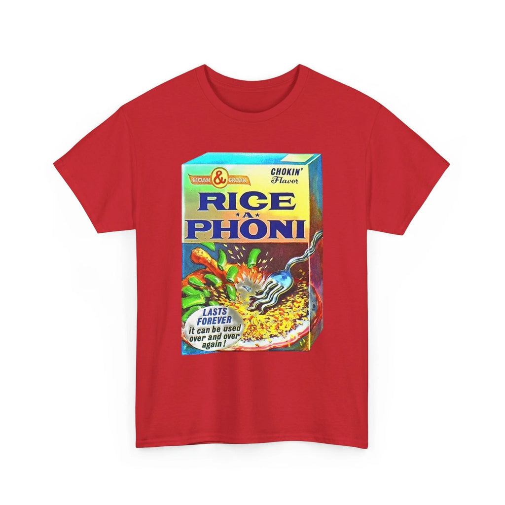 Wacky Packages RICE-A-PHONI Box T-Shirt Funny RICE-A-RONI Parody