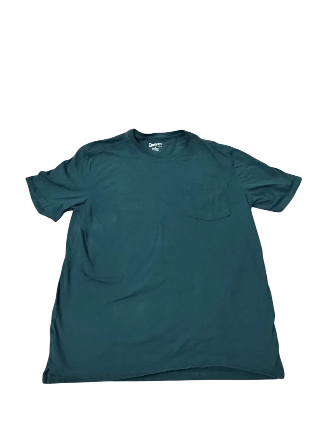Duluth Longtail T-Shirt Mens Large Green 100% Cotton Crew Neck Short Sleeve