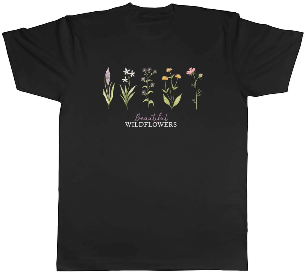 Beautiful Wildflowers Mens T-Shirt Floral Summer Season Unisex Tee Gift