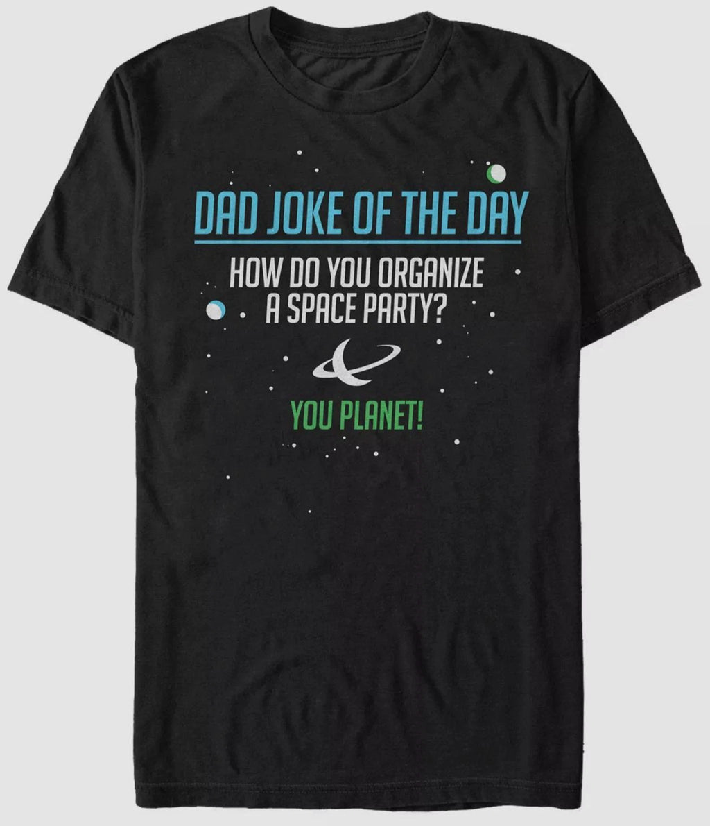 $25 Fifth Sun Men's Black Short-Sleeve Crewneck Dad Joke Graphic T-Shirt Size L