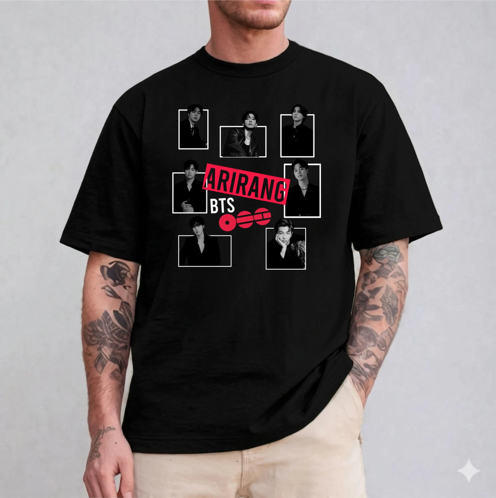 Arirang BTS World Tour 2026 T-Shirt, Bangtan Boys Concert Shirt, Vintage K-Pop