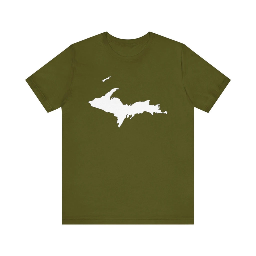Unisex Jersey Short Sleeve Tee : Upper Peninsula, (White)