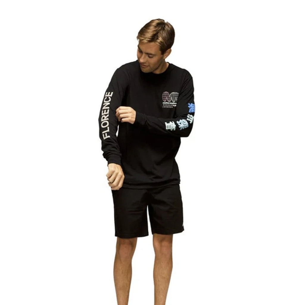 Florence Marine X Men's Large Black Frontier Recover Tee Long Sleeve T-Shirt M19