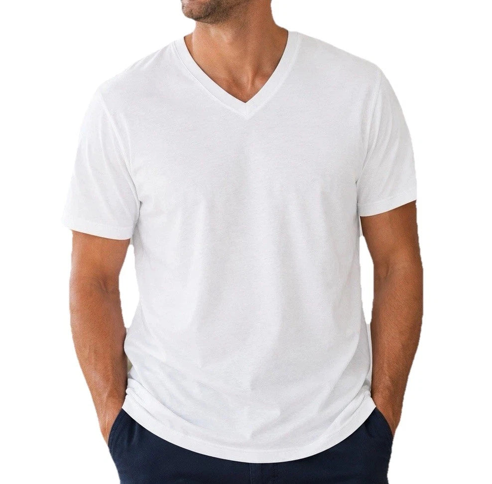 Goodfellow Every Wear V-Neck T-Shirt Men's L White NWT Cotton Blend Tee