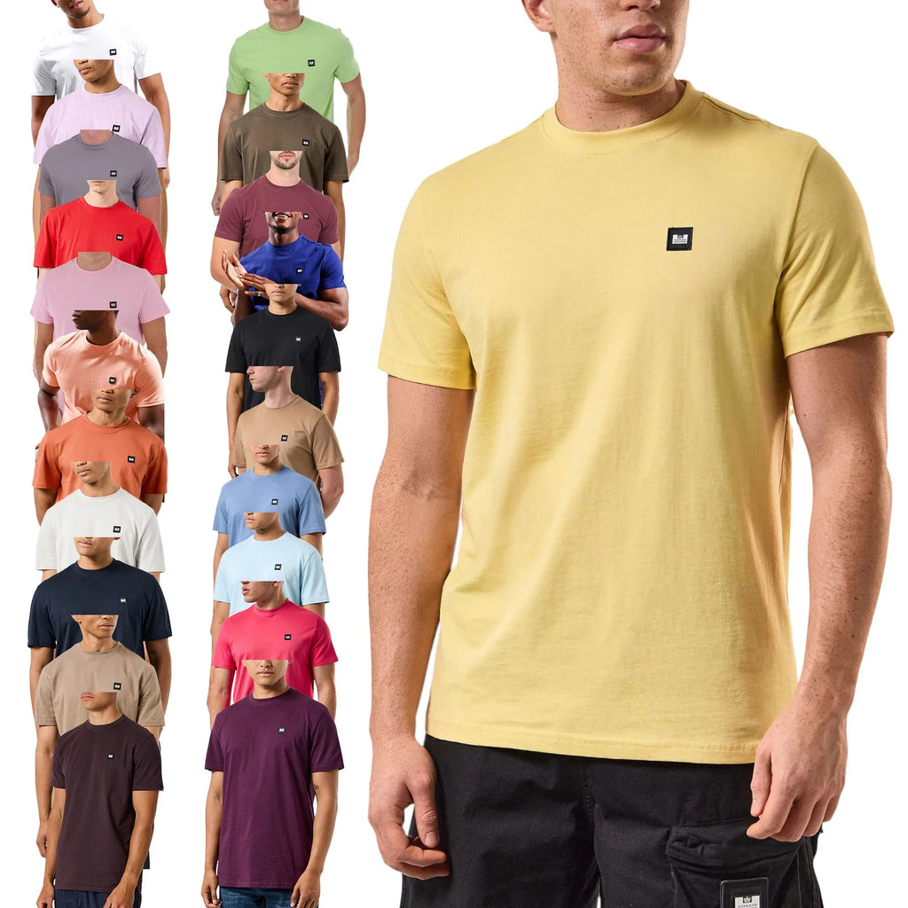 Weekend Offender Mens T Shirts Kingston Round Neck Short Sleeve Basic Cotton Tee