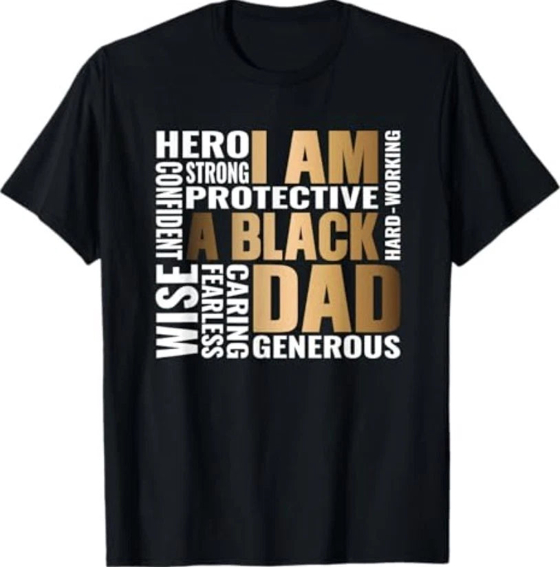 Black Father King Fathers Day Dad Matter Husband Dope Leader T-Shirt