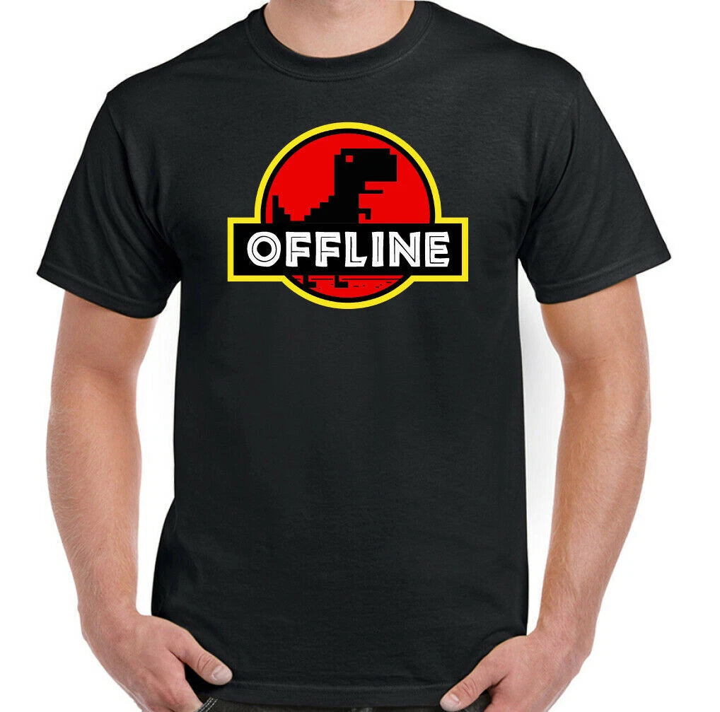 Gaming T-Shirt Offline Mens Retro Funny Video Game ZX Spectrum PC Console