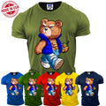 Stylish Bear Funny Sarcastic Men's Short Sleeve T Shirt Novetly Humor New Gift