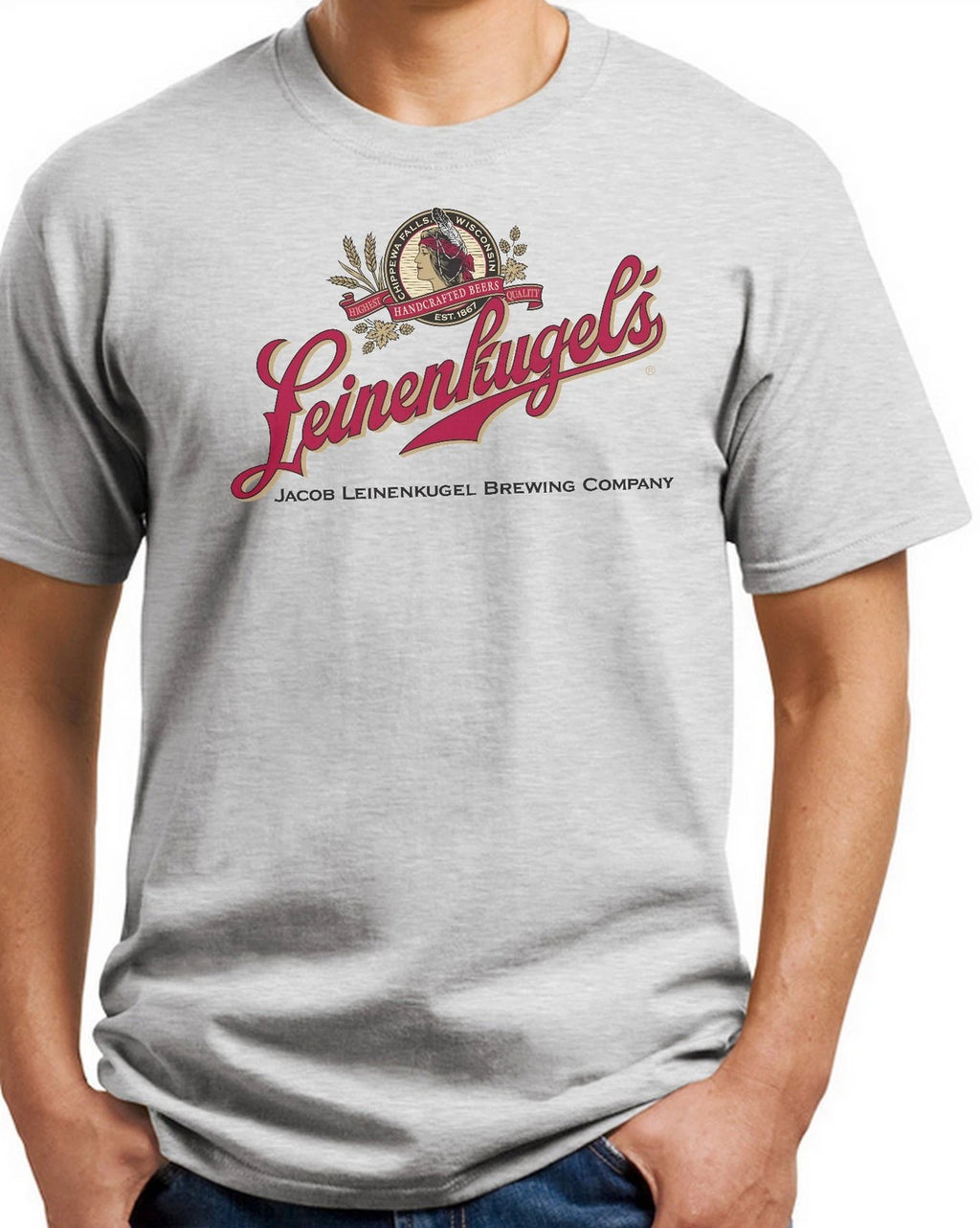 Leinenkugel's Beer T-shirt. Ash,Khaki,White,Yellow Small - XXXL.Free Ship to USA