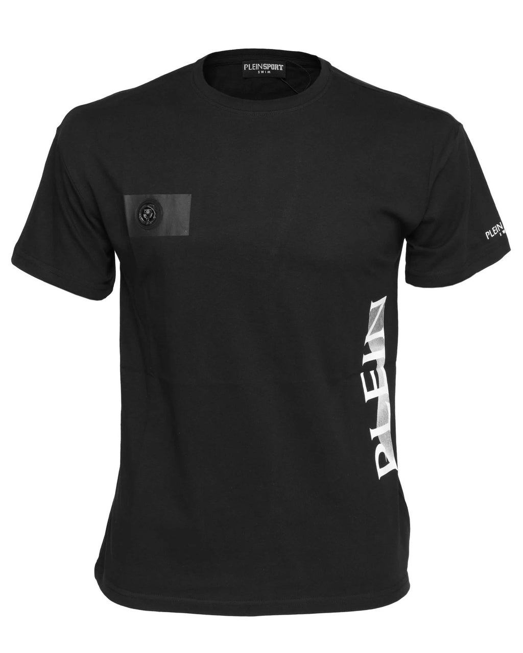 NWT Philip PLEIN SPORT T-SHIRT swim cotton black short sleeve luxury  M