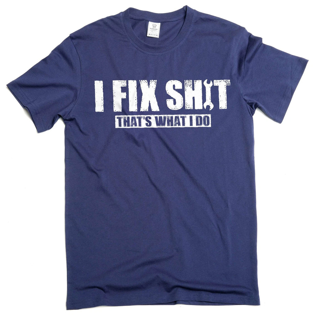 Men's Funny DIY garage T-shirt I fix things shirt fathers day mechanic shirt