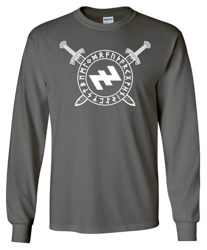 Wolf angel LONG SLEEVE T-shirt - Norse Odin Viking Thor Valhalla