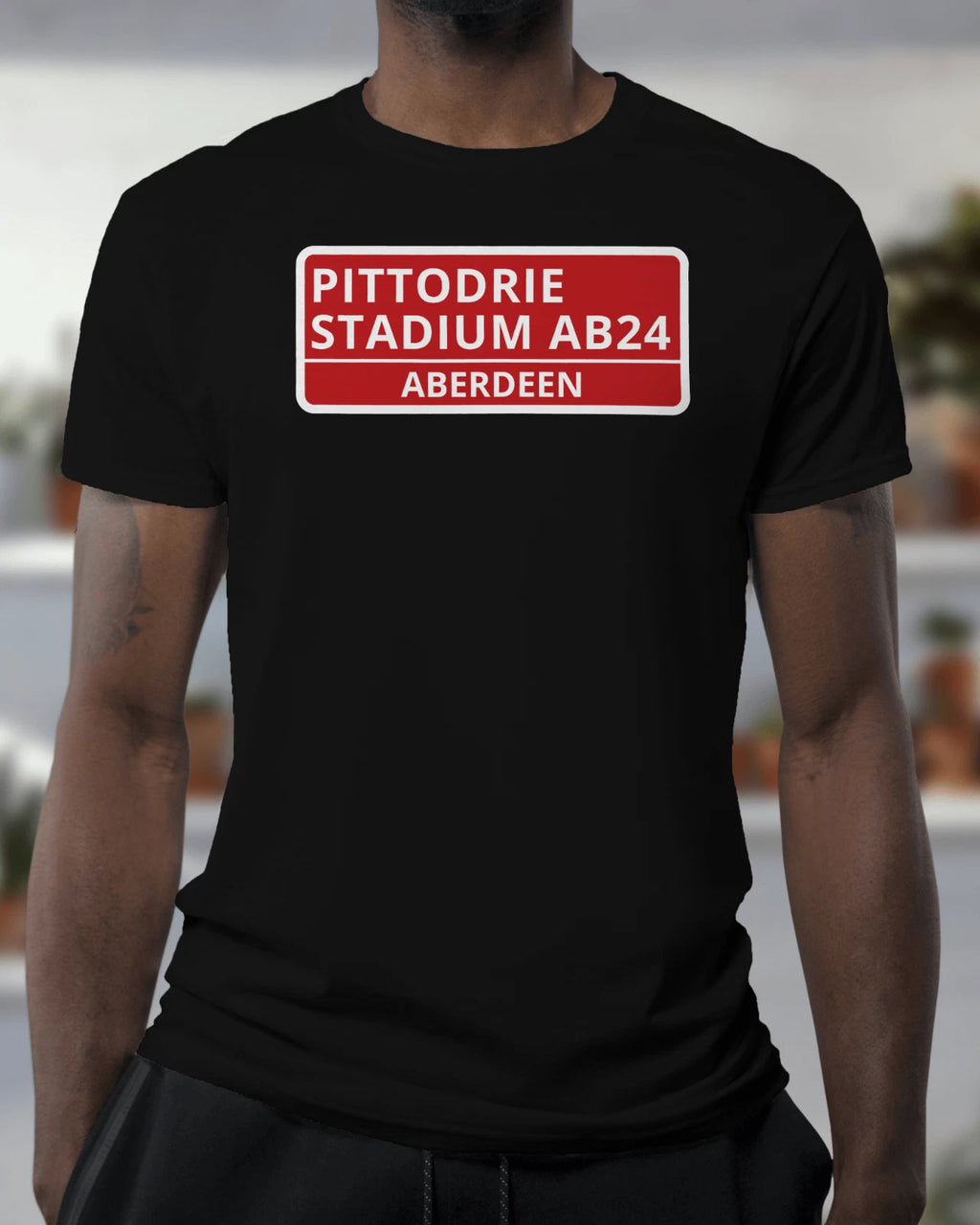 Aberdeen Street Sign Unisex Organic T-Shirt | Club Colours