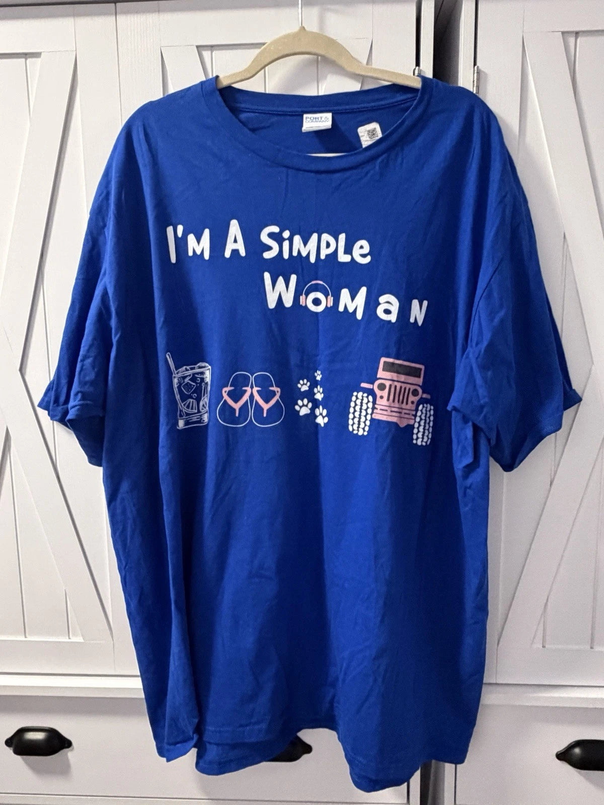 I'm A Simple Woman - Drink, Flip Flops, Paws and Jeep