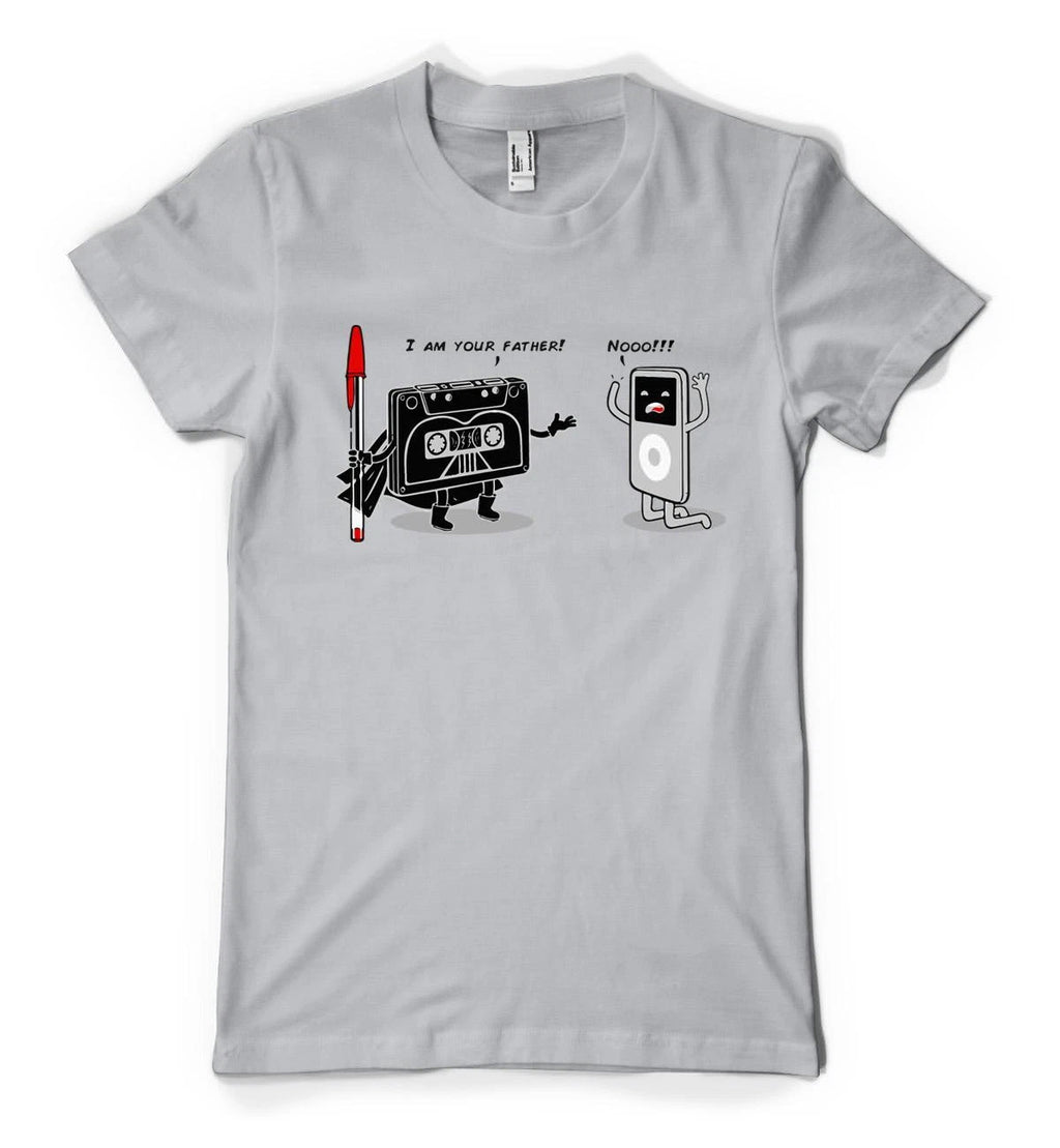 BNWT Cassette Tape Ipod Vader I Am Your Father Personalised Unisex Adult T Shirt